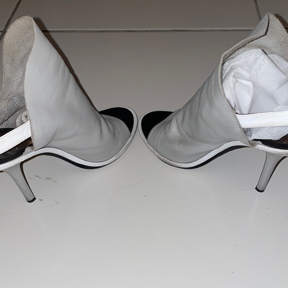 Light Grey Leather Booties - Picture 3 of 3